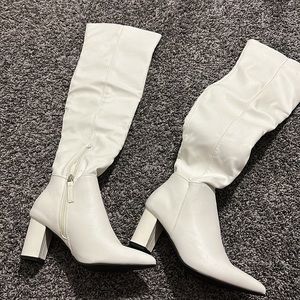 DollsKill White Boots and Bucket Hat